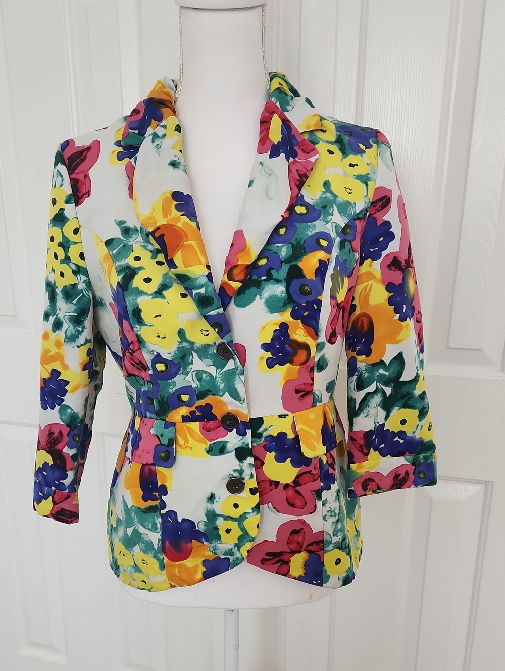 Walter By Walter Baker Floral Blazer 8 Designer Bold Statement